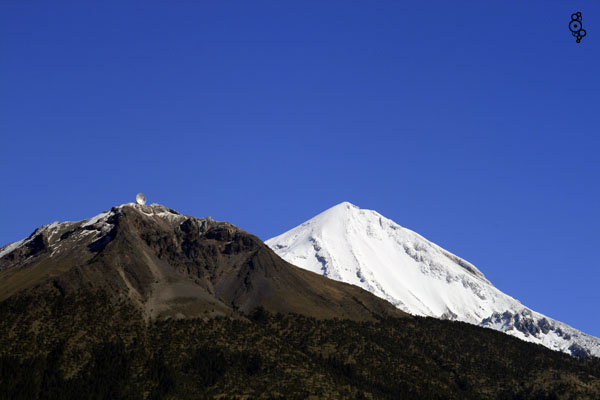 Sierra La Negra with Pico De Orizaba in the background